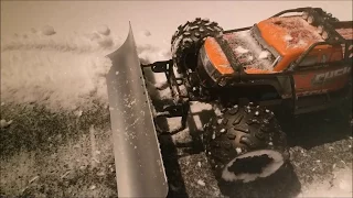 Traxxas Summit Plows snow LIKE A BOSS!