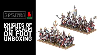 Knights of the Realm on Foot Unboxing and Review - Warhammer The Old World Kingdom of Bretonnia