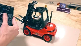 Modifying a 2019 1:14 scale Carson Forklift to fit a GensAce 7.4v Lipo - Linde H40D | RC ADVENTURES