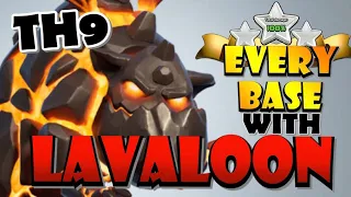 TH9 LavaLoon (LaLoon) Attack Strategies That Can BEAT ANY BASE! Best TH9 Attack Strategies!