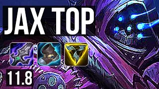 JAX vs GWEN (TOP) | 6 solo kills, Legendary, 300+ games | KR Diamond | v11.8