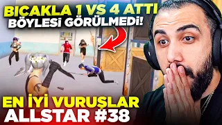 4 KİŞİYE BİRDEN BIÇAK ATTI!! BÖYLESİNİ İLK DEFA GÖRDÜK! EN İYİ VURUŞLAR ALLSTAR #38 | PUBG MOBILE