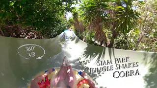 Siam Park Jungle Snakes Cobra (Tubeslide) 360° VR POV Onride