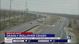 Deadly crash investigation near Kyle Canyon Rd