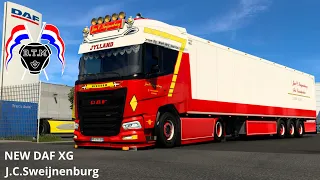 ets 2 J.C.Sweijnenburg DAF XG / XG+ WITH A POSSIBLE NEW DESIGN , drive ,D.T.M MODS