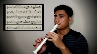 Lion King: Can You Feel The Love Tonight: German Recorder/ขลุ่ย E flat major