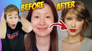 Chinese Taylor Swift Makeup Transformation PROVES Makeup Is a LIE (TIK TOK CHINA)