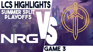 GG vs NRG Highlights Game 3 | LCS Playoffs Summer 2023 | Golden Guardians vs NRG