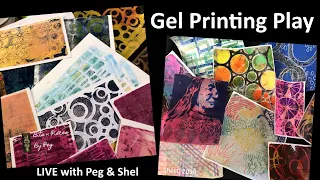 More Gel Printing Play! Art Joy of Sharing with Shel and Peg