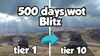 500 days in wot blitz free too play
