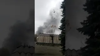 Пожар на ул. Молодогвардейской