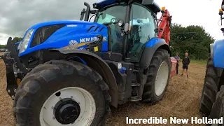 2022 New Holland T6.180 6.7 Litre 6-Cyl Diesel Tractor (145 / 158 / 165 /175 HP) with Bush Hogg