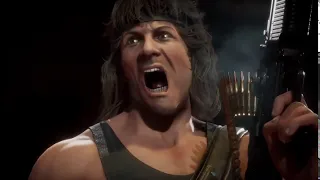 Rambo machine gun scream