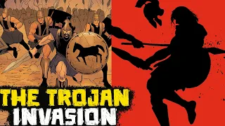 Trojans Invade Greek Camp -The Trojan War Saga Ep 21 - Greek Mythology in Comics - See U in History