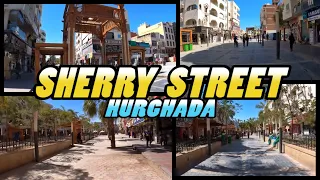 SHERRY STREET Walking Tour - Hurghada - Egypt (4k)