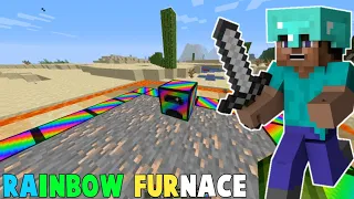 Minecraft Rainbow Furnace Mod 🤯 #Shorts