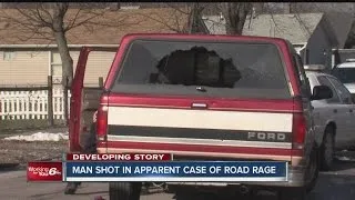 Man shot in shoulder during apparent road rage incident in Indianapolis