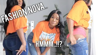 FASHION NOVA JEAN TRY ON HAUL 2021 | Jeans for curvy women | Tianna Squarrel