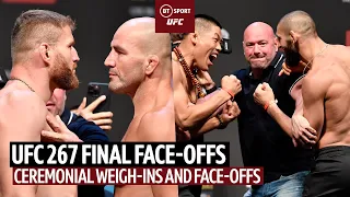 UFC 267 Ceremonial weigh-ins and Final Faceoffs!