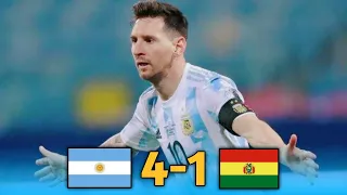 Argentina vs Bolivia 4-1 | Extended Highlights & All Goals | Copa America 2021