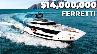 Does this $14 MILLION DOLLAR Superyacht live up to the HYPE?? | 2020 Ferretti Custom Line 106'