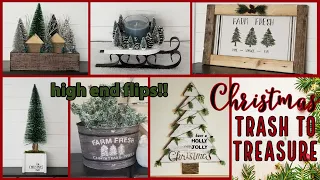 🎄BEST HIGH END TRASH TO TREASURE CHRISTMAS DECOR~Farmhouse Christmas DIYS~Rustic Christmas Tree DIYS