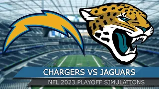 Los Angeles Chargers vs Jacksonville Jaguars – NFL Super Wild Card 2023 Full Game - Madden 23 Sim