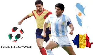 Diego Maradona Vs Gheorghe Hagi .. ( 1990 ) World Cup