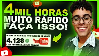 ✅ [FUNCIONA] Como Conseguir as 4 Mil Horas no YouTube e Monetizar o Canal 2022