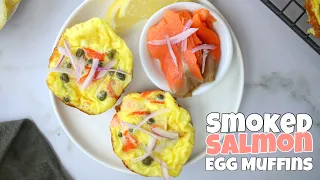 Smoked Salmon Egg Muffins |  Protein-Packed Breakfast