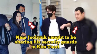 Nam Joohyuk sharing his security guard to Kim Taeri 😳  #namri #kimtaeri #namjoohyuk