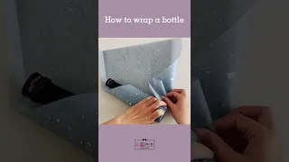 How to wrap a wine bottle for gift #shorts