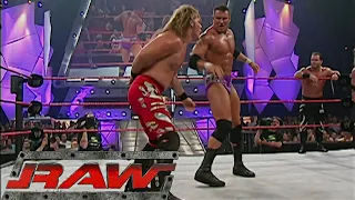 Evolution vs Chris Benoit, Edge & Chris Jericho RAW Aug 02,2004