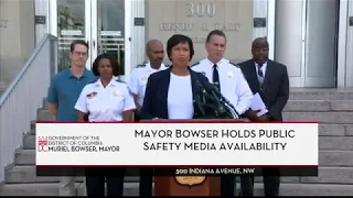 Mayor Bowser Holds Media Availibility, 8/25/18