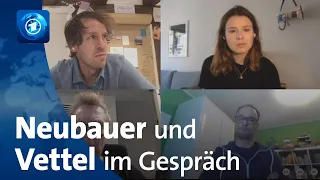 Klimaaktivistin Neubauer und Formel-1-Rennfahrer Vettel im Interview