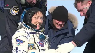 US astronaut lands on Earth after longest-ever mission by woman