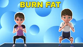 Burn Fat: Kids Exercises At Home - Fun Workout | Kids Exercise