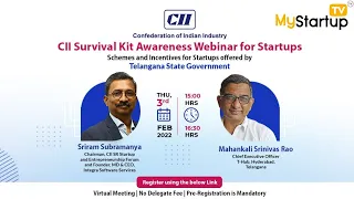 CII Survival Kit Awareness Webinar for Startups | My Startup TV