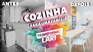 REFORMA TOTAL NA COZINHA EM 9 DIAS | ANTES E DEPOIS | TRANSFORMA LARI! | LARISSA REIS ARQUITETURA