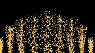 Golden confetti explosions - No Copyright video