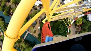 DEFUNCT - Top Thrill Dragster {Cedar Point} Frontseat POV - 4K - 60 FPS - Strata Coaster