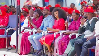 H.E PRESIDENT BOBI WINE AND WIFE CELEBRATE WOMENS DAY AT NUP HEAD QUATERS