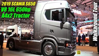 2019 Scania S650 A4x2 650hp 16L V8 Tractor - Exterior and Interior Walkaround - 2018 IAA Hannover