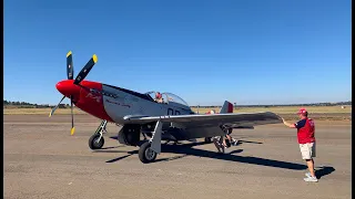 P-51D Mustang flybys at the SAAF Airshow 2024 / pure amazing V12 Merlin sound #p51mustang #p51 #p51d