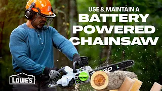 How To Use and Maintain a Battery Powered Chainsaw