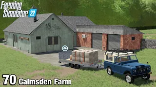 TIME TO START PROCESSING THE SHEEP WOOL - Farming Simulator 22 FS22 Calmsden Farm Ep 70