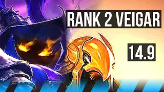 VEIGAR vs AZIR (MID) | Rank 2 Veigar, 66% winrate, 10/2/6, Dominating | EUW Challenger | 14.9