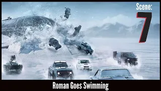 The Fate of the Furious (2017) - Roman Goes Swimming - Scene (7/10)