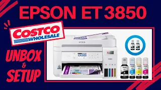 Epson Ecotank printer ET 3850 Unbox, Set up