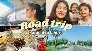 Karachi to lahore | Road trip | Daily vlog | Walk with Fareeha